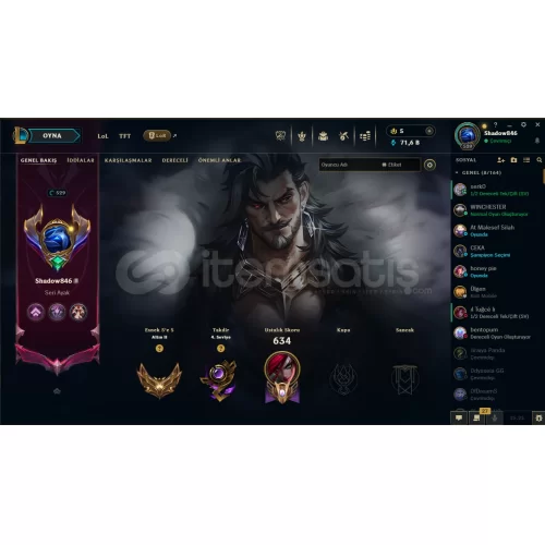  GOLD HESAP ACİL SATILIK